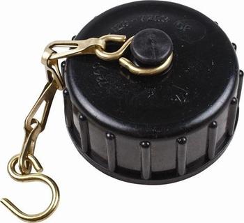 NATO Cap Screw Cap And Chain For NATO Military Issue Water Container Large Black CT019C - main image