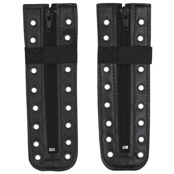 Boot Zips Black 8 Or 9 Eyelet Zipits For Combat Boots, New - main image