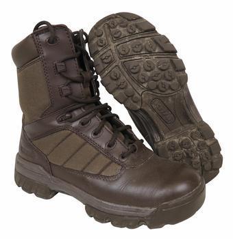 British Army Issue Bates Brown Breathable Leather Patrol Boots