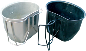 Crusader Cup Canteen BCB Stainless Steel Crusader Cup In Black Or Silver Finish - main image