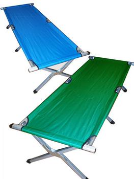 Camp Bed New Military Style Folding Cot Bed, Aluminium Frame and Nylon Cover - main image