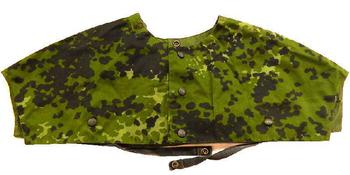 Danish Woodland Flecktarn Camo Military Capelet - main image