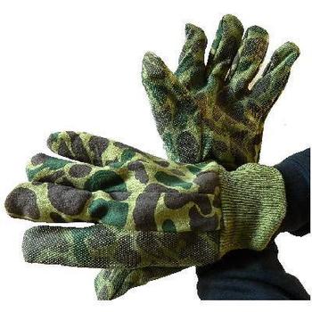 Woodland Camo Cotton Utility Dot Grip Work Gloves - main image
