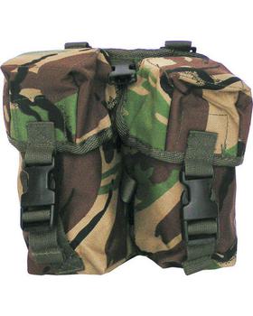 DPM Double ammo style pouch Quality Universal Woodland Camo Pouch - main image