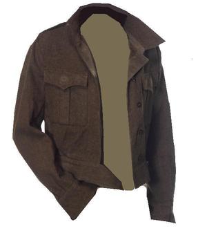 Assorted WWII 1940's Style Khaki Wool Battle Dress Blouse Jacket  - main image