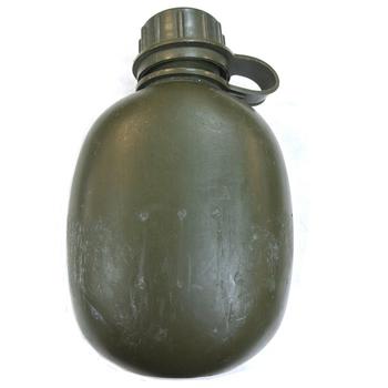 Olive green Military Issue Used Larger Size Water Bottle - main image