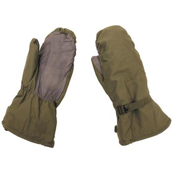 German Army Mittens Olive Green Lined Bundeswehr Mittens - main image