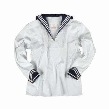 Sailor Naval Top German Naval Top New White Naval Sailor Top - Ideal For Fancy Dress - main image