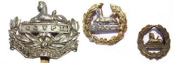 Gloucestershire Regiment Cap Badges And Back Badge - main image
