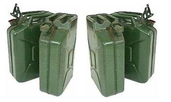 NATO MOD Issue 20 Litre Metal Jerry Cans In Used Condition - main image
