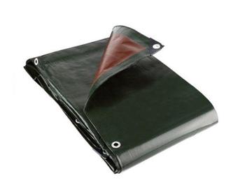 Green / Brown 250 Gsm Heavy Weight PE Tarpaulins Square Size - main image