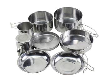 Stainless Steel Cook Set Highlander Peak Weekender Cookware Kit  (CP215) - main image