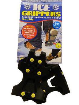 Ice Grippers - 1 Pair of ice grippers overshoe traction for the ice and snow - Small  - main image