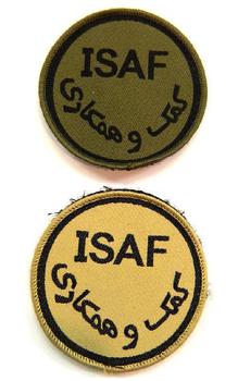 ISAF Patch Cloth Military Issue Sew On Badge - main image