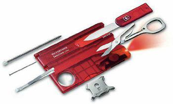 Victorinox Swiss Card Lite Red credit card sized multi function Tool - main image