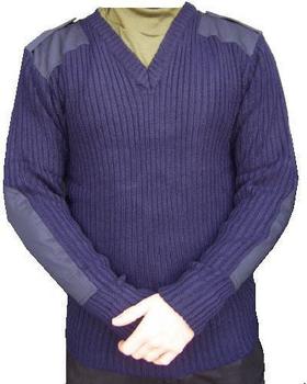 Navy V Neck pullover - main image