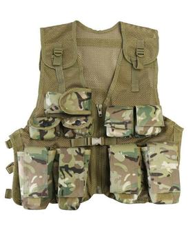 MTP MultiCam BTP Assault Vest - Kids Tactical Multi Cam Style Vest  - main image