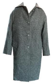 Duffle Coat Hooded Danish Grey Wool Duffle Coat From Denmark - main image