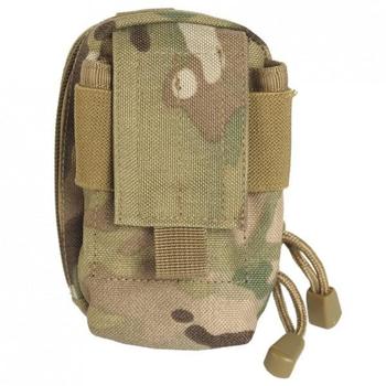 Padded Belt Pouch Multicam / Multi Terrain Pattern Zip Pouch With Belt Loop Mil Tec - main image