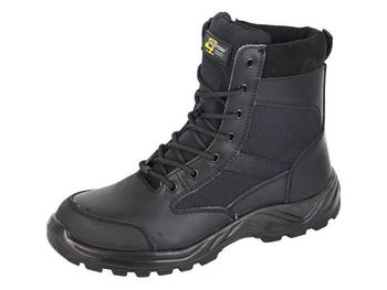 Zip Side Combat Boots with steel toe - main image