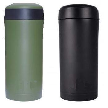 Ammo Flask Stainless Steel Thermal Mug / Ammo Pouch Screw Top Flask In Olive Or Black - main image
