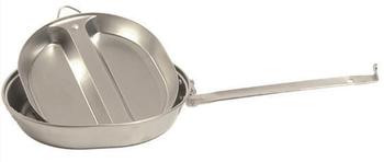 Stainless Mess Set U.S. Army Style 2 Piece Stainless Steel Mess Tins ~ New - main image