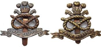 North Staffordshire Infantry Regiment Cap badge - main image