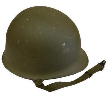 Vietnam Style US Military Helmet Olive Green Used - main image