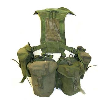 Olive Green PLCE Webbing Set British Army Style Used 90 Pattern 6 Piece Webbing Set - main image
