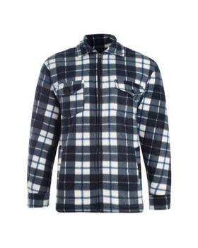 Fleece Lined Shirt / Jacket Chunky Warm Lined Padded Zip Front Brandon Shirts  - main image