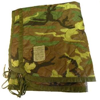 Poncho Liner Ranger Blanket - Woodland US / Dutch DPM Camo Poncho Liner, Used / Super Grade - main image