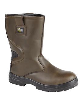 brown rigger boots - main image