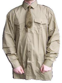 British Army Khaki Shirt Old School Long / Short Sleeved Khaki Uniform Shirt (NOT FAD) New - main image