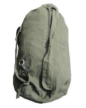 German army naval surplus olive green canvas sea sack kit bag 
