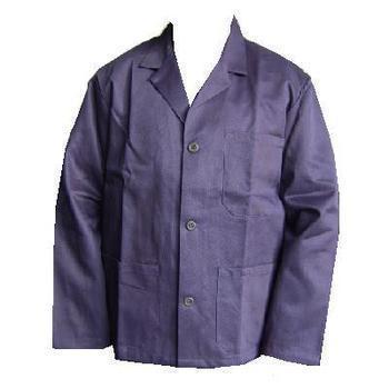 Long / Tall Cotton Drill Slop Jacket New Button Front Navy Blue 100% Cotton Railway Engineers Slop Jacket - main image