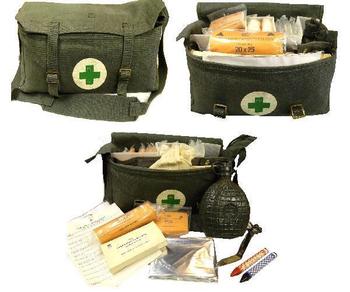 Air Force First Aid Kit Genuine Civil Defence RAF Type First Aid Pack With Contents And Bag - main image