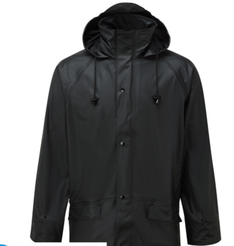 Black Waterproof Breathable Jacket - main image