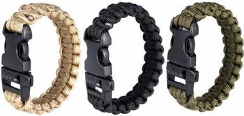 Para Cord Bracelet Web-tex Tactical Wrist Band With Survival Whistle - main image