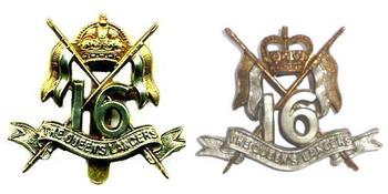 16th The Queens Lancers Cap Badges - main image