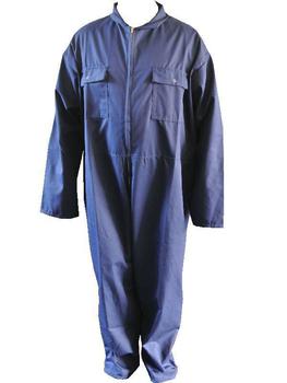 Polycotton Navy Zip Coverall With 2 Chest Pockets (Unbranded) - main image
