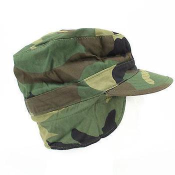 US Military Camouflage Pattern Class 1 Cap Genuine Issue Camo Hat Size 6 3 4