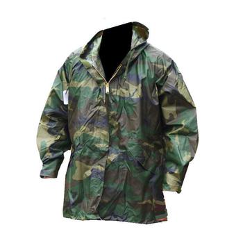 Waterproof Coat, Woodland Camo Wet Weather Parka, Genuine U.S. Military Army Issue, - main image