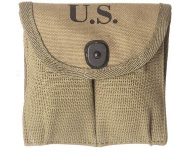 US WWII Reproduction Carbine Butt Magazine Pouch WW2 Type - main image
