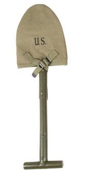US Army WWII Style M10 T Handle Shovel And Cover Reproduction - main image