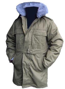Genuine Military Czech Ozkn Presov Issue Vintage Olive green Canvas Cotton Cold Weather Parka - main image