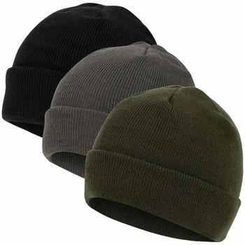 Waterproof Thinsulate Lined Watch Hat Insulated Acrylic Warm Highlander Beanie Hat HAT191