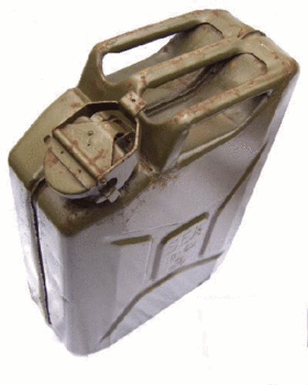 Water Can Wide Mouth 20 Litre Metal Jerry Can For Water / Jeep WW2 Style  - main image