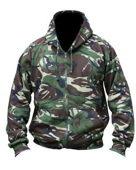 Adults woodland camo hoody - main image