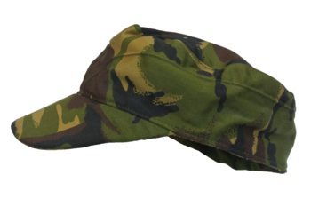 Crap Hat  Older style Heavier fabric Woodland Camo Combat Cap British Army - main image