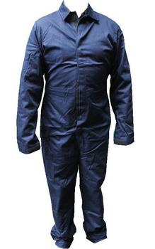AMR Coveralls RN Navy Blue Velcro Front 100% Cotton Flame Retardant Coverall Boilersuit - main image